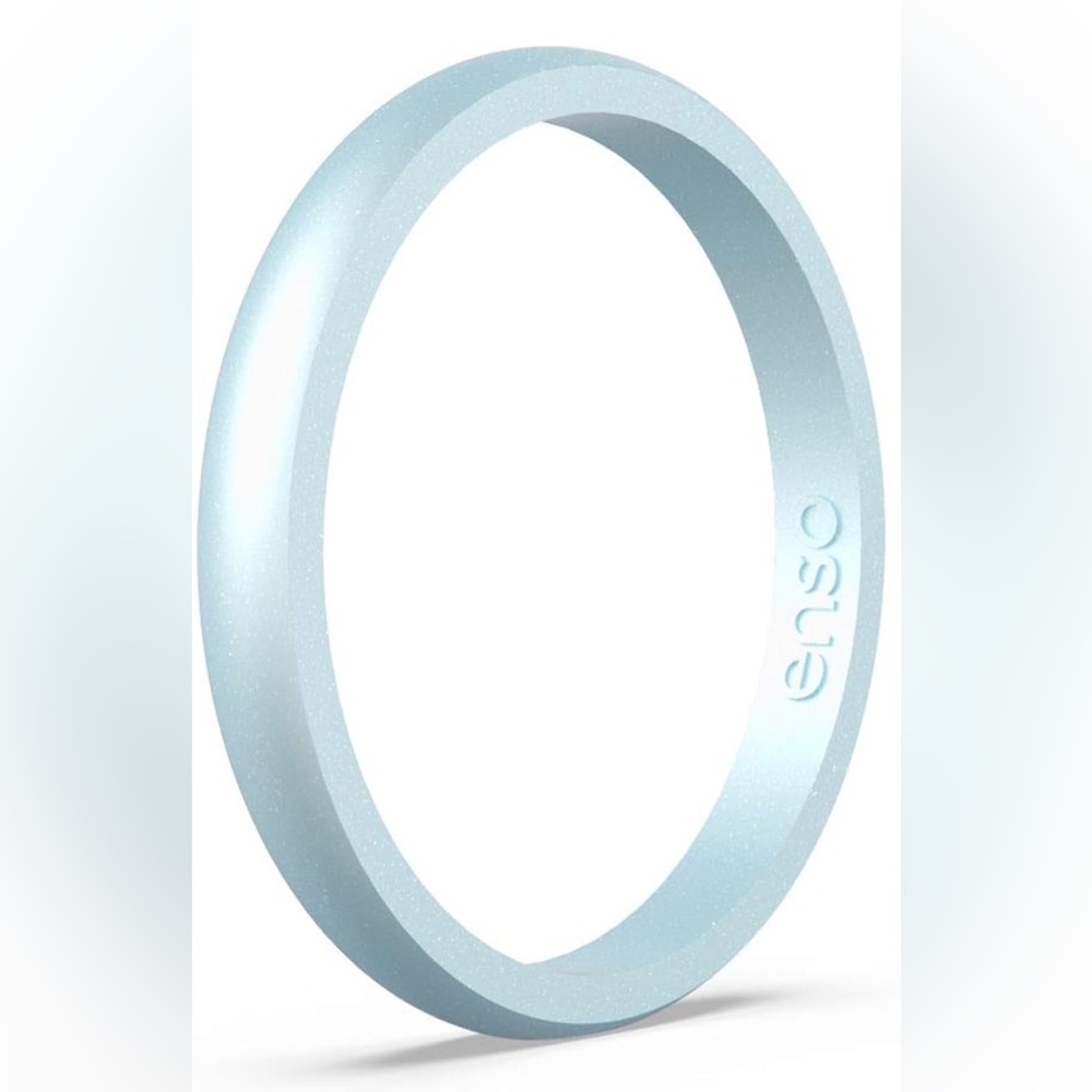 Enso Rings HaloSilicone Ring – Minimalist Stackable Wedding Engagement Band- new